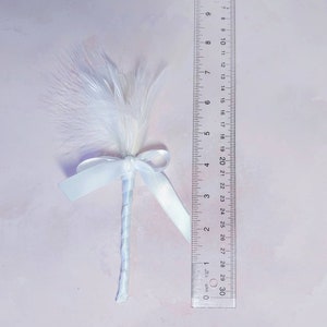 Feathers for Pleasure Tickle and Tease Wand With Natural Bird Feathers, Available in Several Colors
