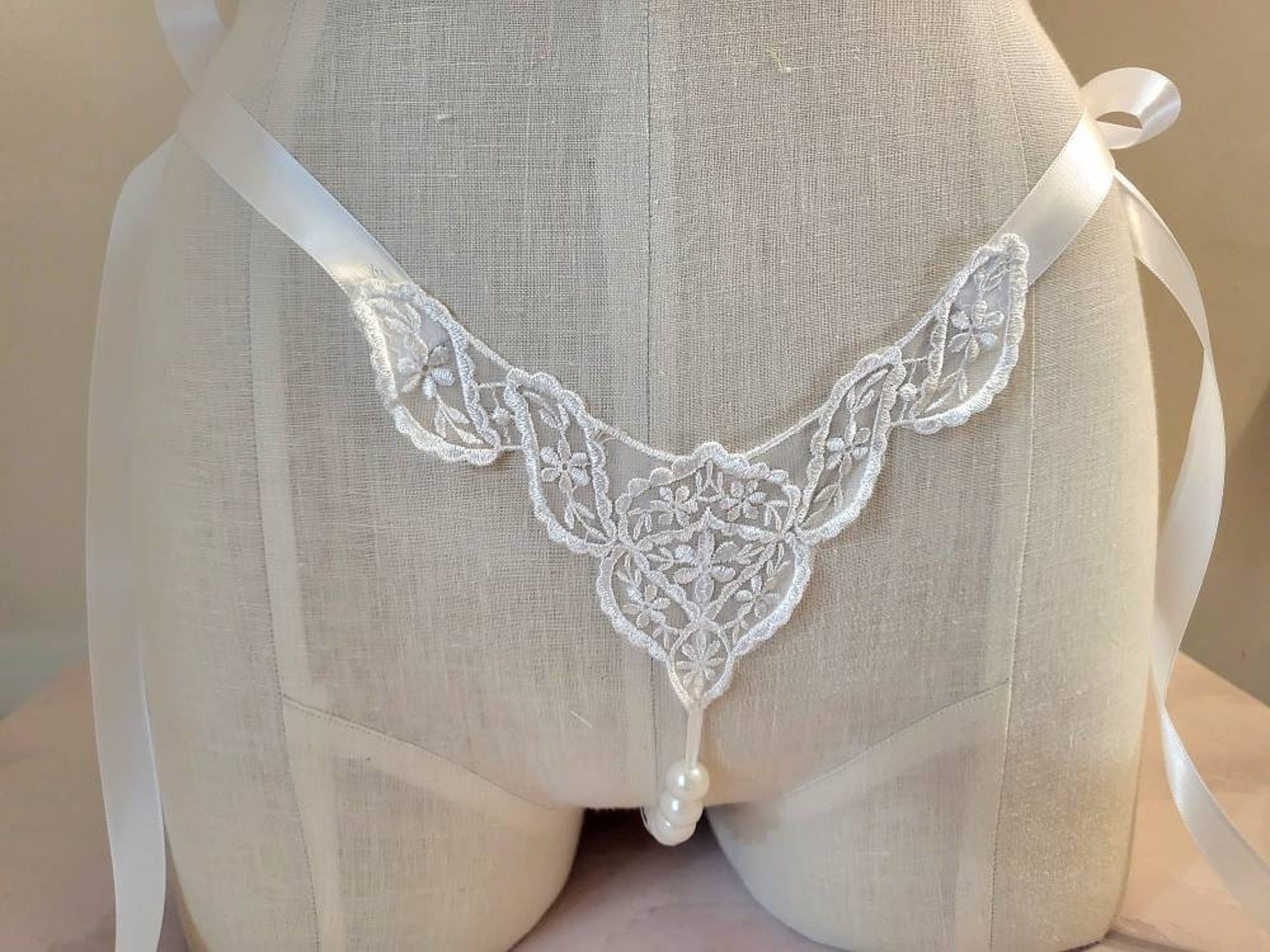 Crotchless Panties With Beads