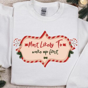 Sehr wahrscheinlich, Weihnachten Shirt, Cookie Grafik Weihnachtsshirt, Weihnachtsfamilie Shirt, Weihnachten Matching Shirt, süßes Weihnachtsshirt
