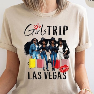 Camiseta de viaje de chicas a Las Vegas, camiseta negra de viaje de chicas al aeropuerto, camisetas de viaje de mejores amigas, camiseta de vacaciones de verano, camiseta de viaje de Las Vegas, camiseta retro de viaje de chicas