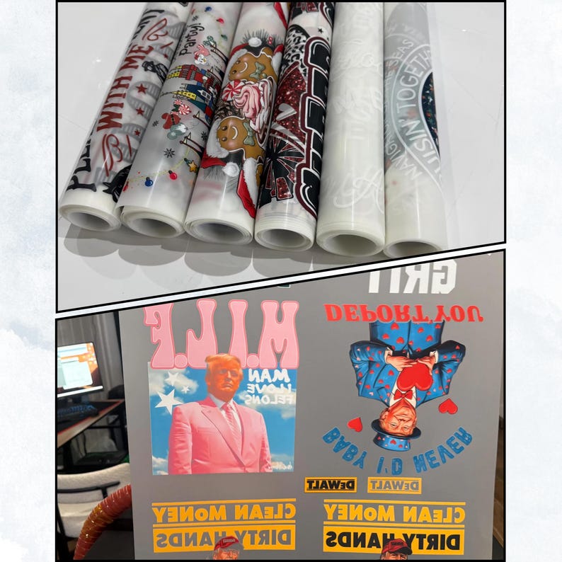 a bunch of different types of wrapping paper