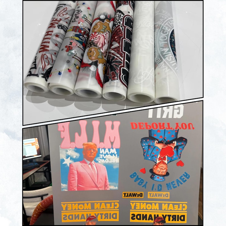 a bunch of different types of wrapping paper
