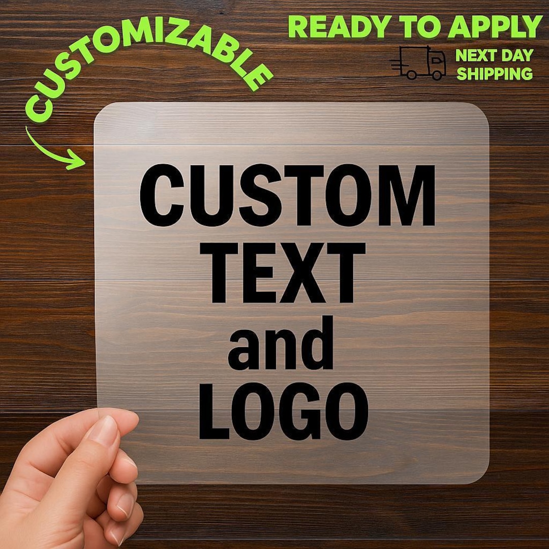 Custom Text and Logo DTF Transfer, Personalized Iron On, Ready to Press ...