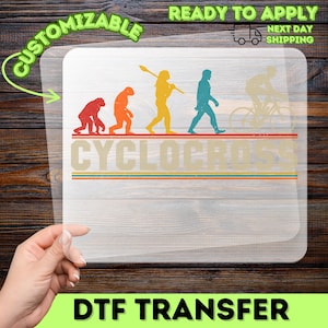 Funny Cycling Evolution DTF Transfer, Vintage Bicycle Progress Graphic Ready To Press Design, Road Bike Mountain Biker Apparel