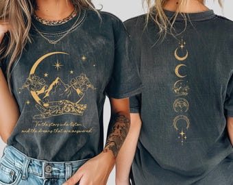 Comfort Colors® Court of Thorns And Roses Shirt, Acotar Fan Shirt, Book Lover Gift, 2 Sided Night Court Shirt, SJM Shirt, Velaris Shirt