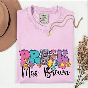Comfort Colors® Pre-K Teacher Shirt, Pre-K Squad, Preschool Crew, PreK Teacher Shirt, Pre-K Teacher Team Shirts, PreK TShirt, Pre K T-Shirt