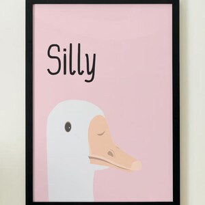 Silly Goose Print || Fun Print || Digital Download