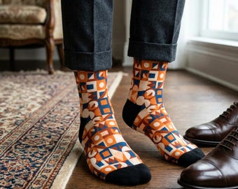 Modern Earth Dress Socks l Statement Socks Men & Women l Gift Socks for Boss and Coworker