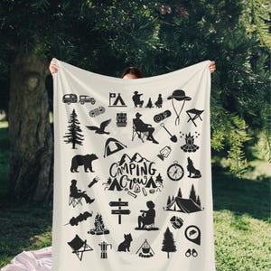 Picnic Blanket with Carrying Strap Picnic Mat Travel Outdoor Blanket Picnic Camping Crew Blanket Outdoor Mat Waterproof Beach Mat Blankets