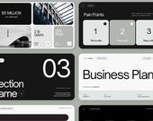 Business Pitch Deck Modern Canva Template for Tech Startup Presentations | Business Modern Canva Editable Presentation Template