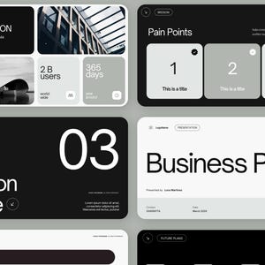 Modello moderno di presentazione Canva per le aziende Pitch Deck per le presentazioni di startup tecnologiche / Modello di presentazione modificabile moderno Canva per le aziende