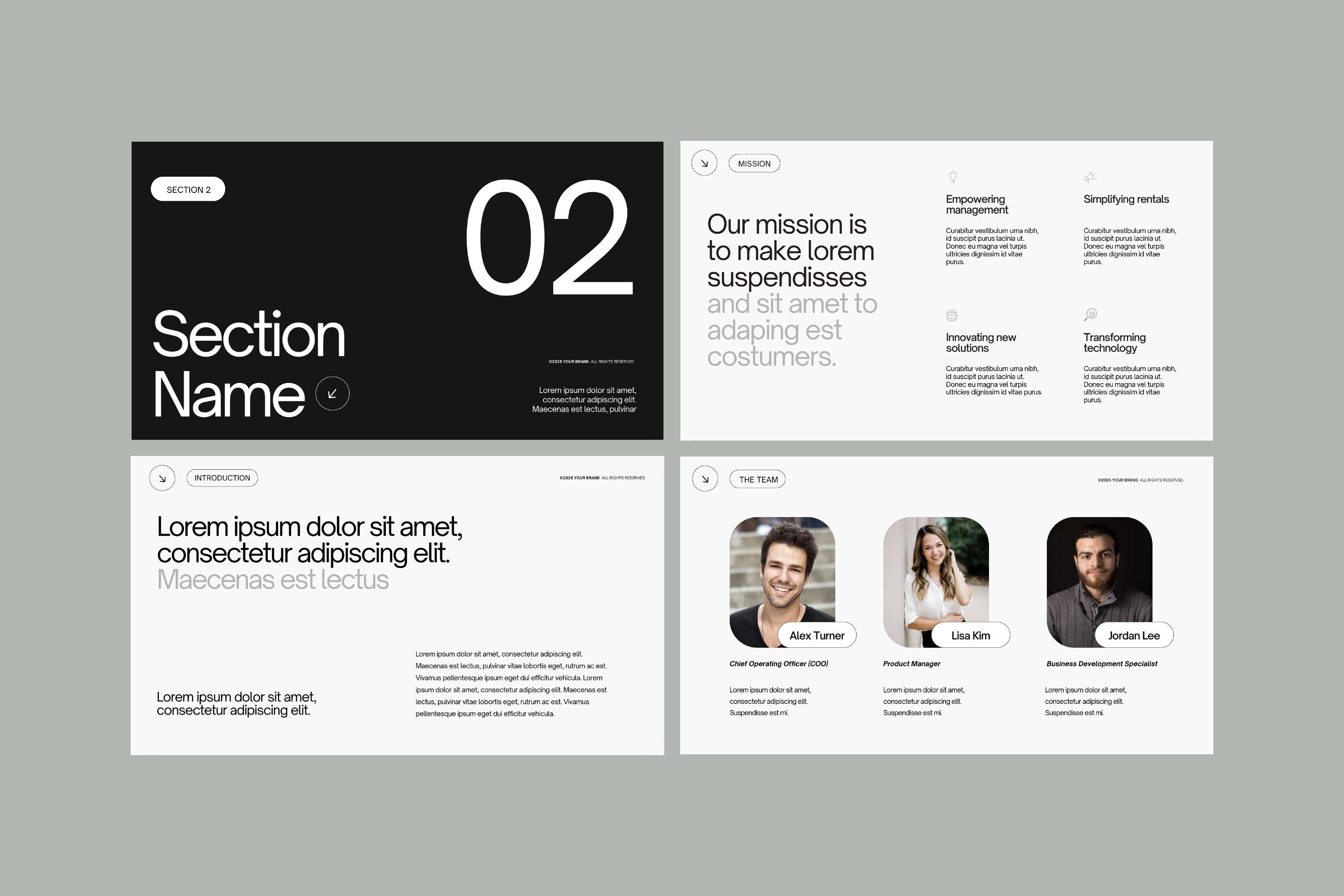 Business Pitch Deck Modern Canva Template for Tech Startup