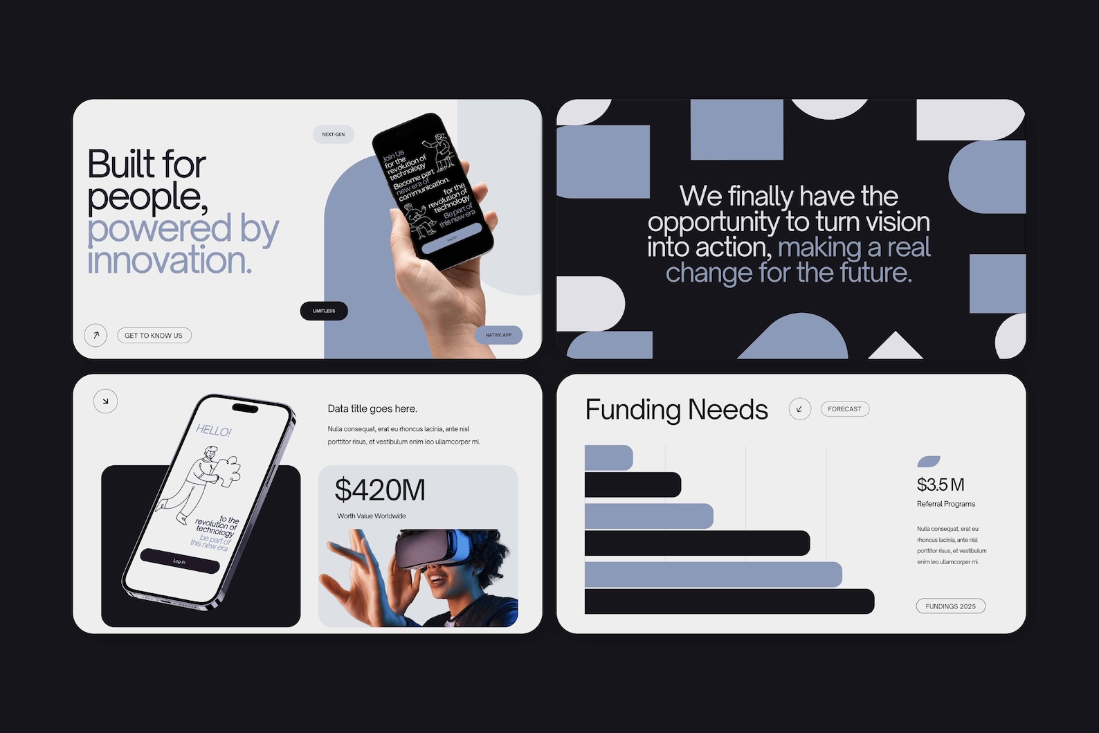 Tech Startup Pitch Deck Template: Modern Presentation, Editable Canva ...