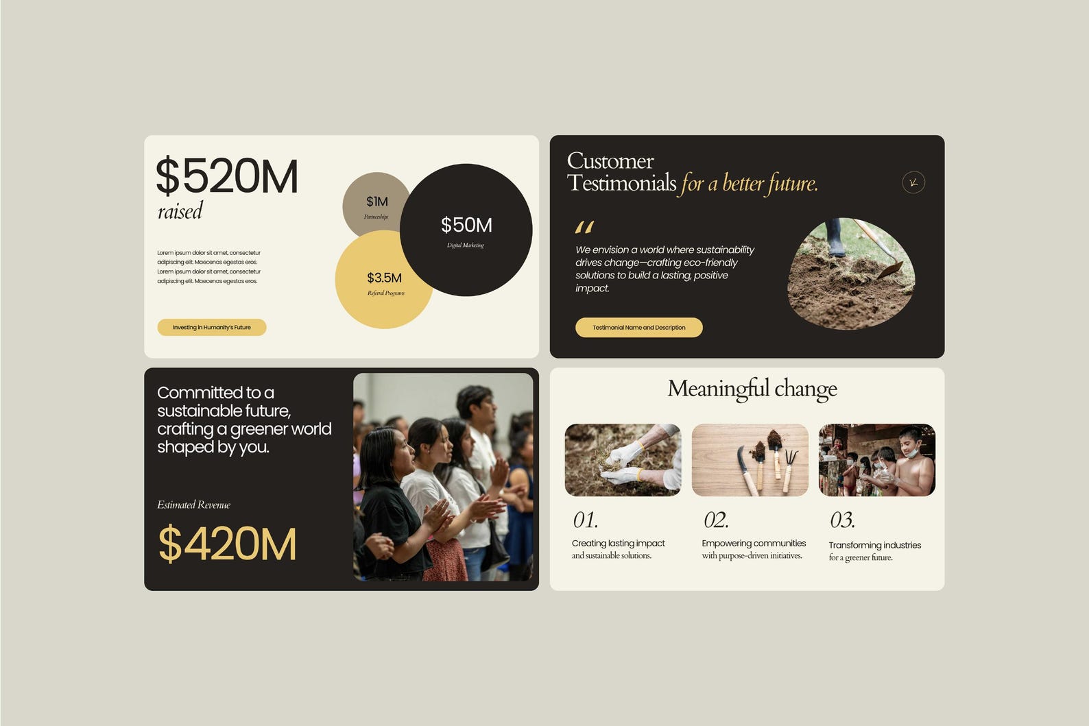 Nonprofit Pitch Deck Canva Template Editable Presentation (digital