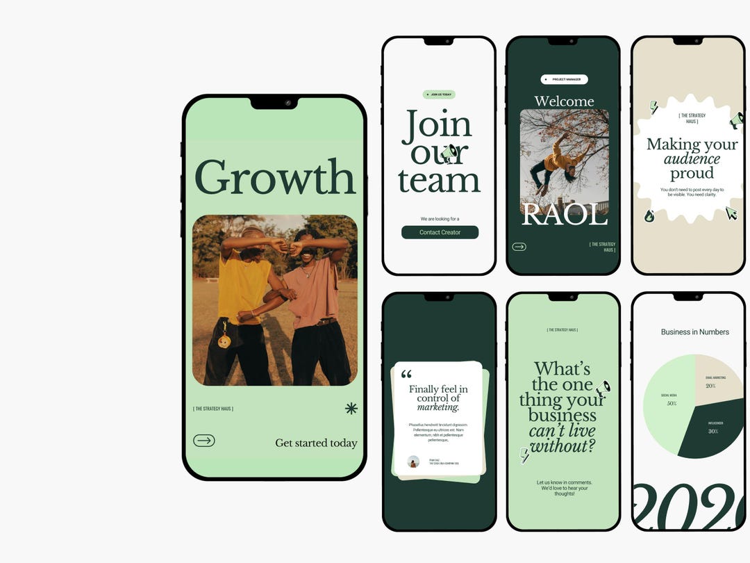 Social Media Agency Canva Templates for Instagram, Marketing Bundle ...
