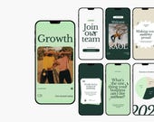 Social Media Agency Canva Templates for Instagram, Marketing Bundle with Posts, Stories & Highlight Covers | Modern and Bold Canva Templates