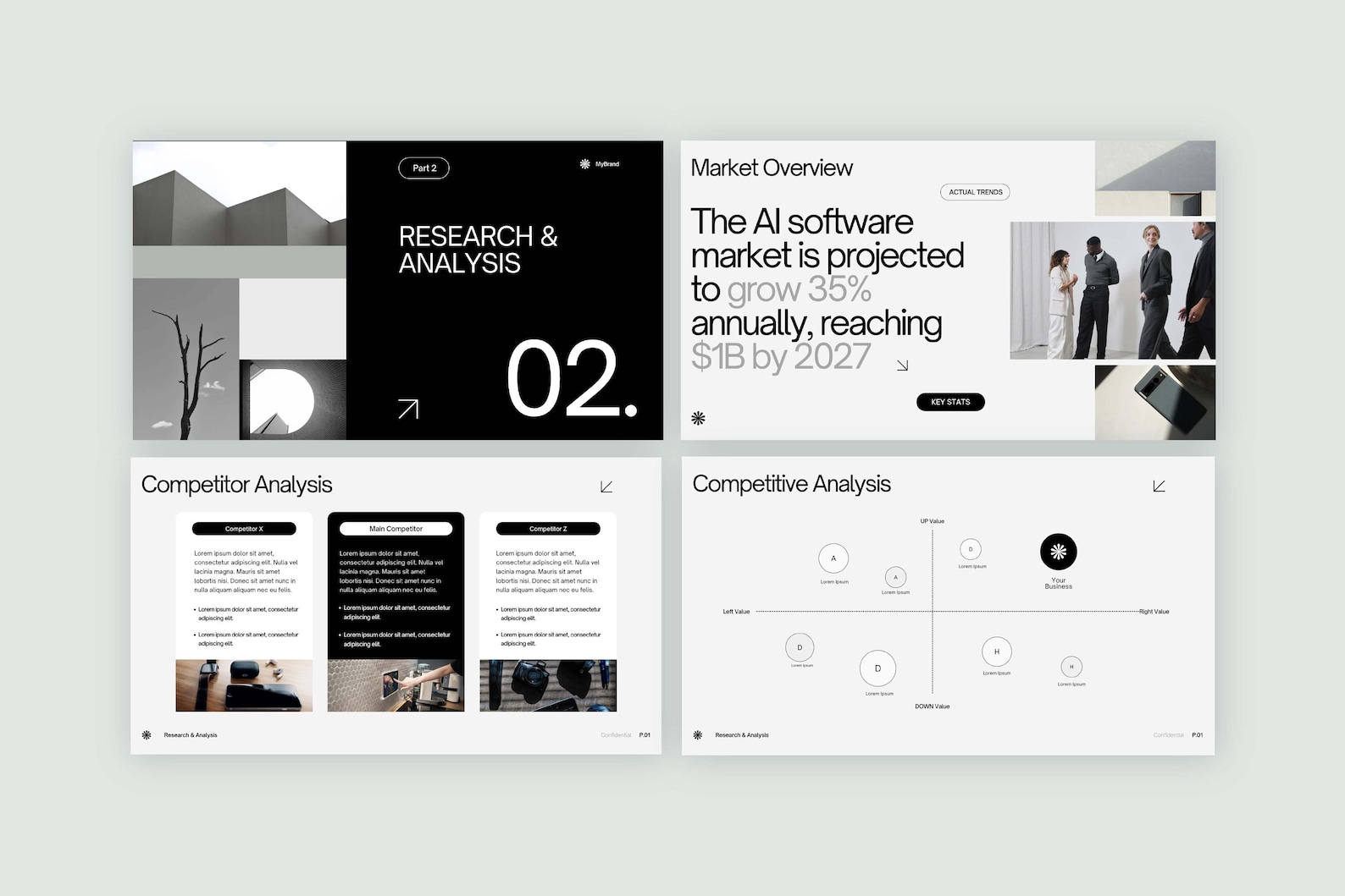 Marketing Plan Pitch Deck Editable Template Canva | Business Proposal ...