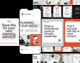 Instagram Carousel Canva Template, Seamless Carousel Posts for Coaches, Social Media Managers, Marketing & Blogger Business Design | Bold IG