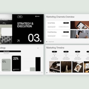 Marketing Plan Pitch Deck Editable Template Canva | Business Proposal | Modern Marketing Strategy, Infographic Presentation, Data Report image 5