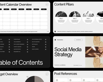 Canva Social Media Strategy Template: Editable Client Presentation (Digital Download)