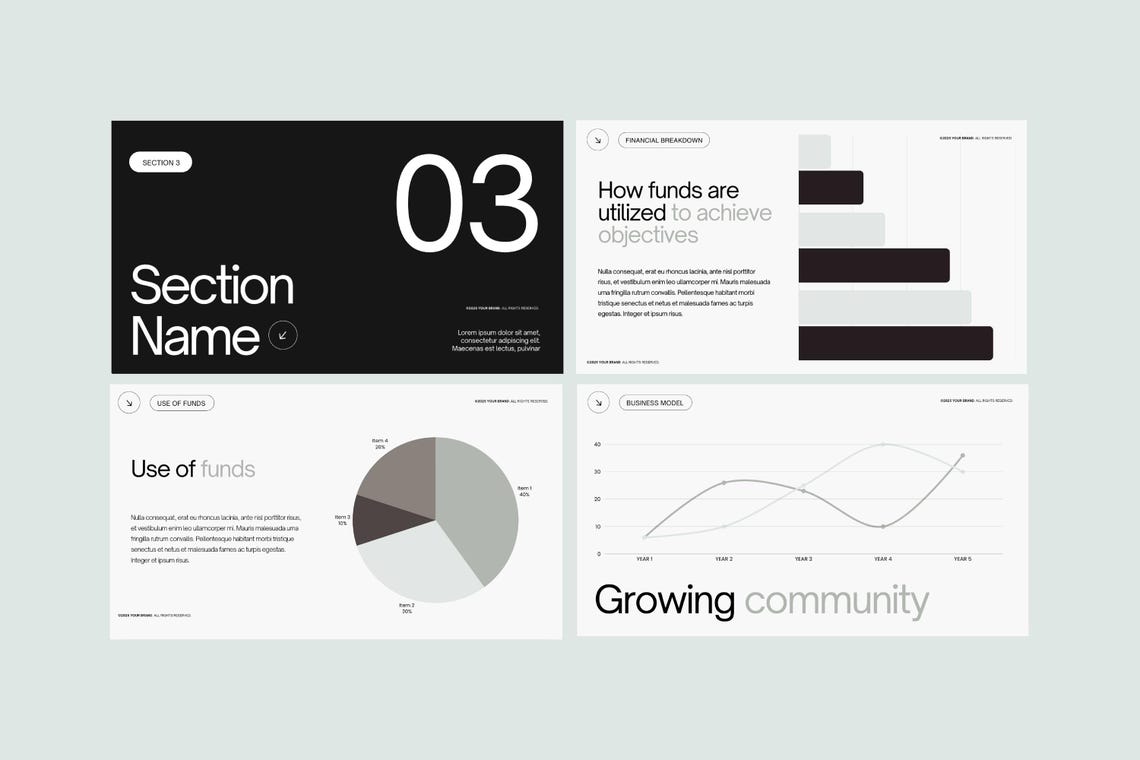 Business Pitch Deck Modern Canva Template for Tech Startup ...