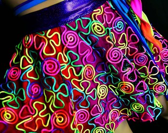 Cosmic Thread UV Circle Skirt