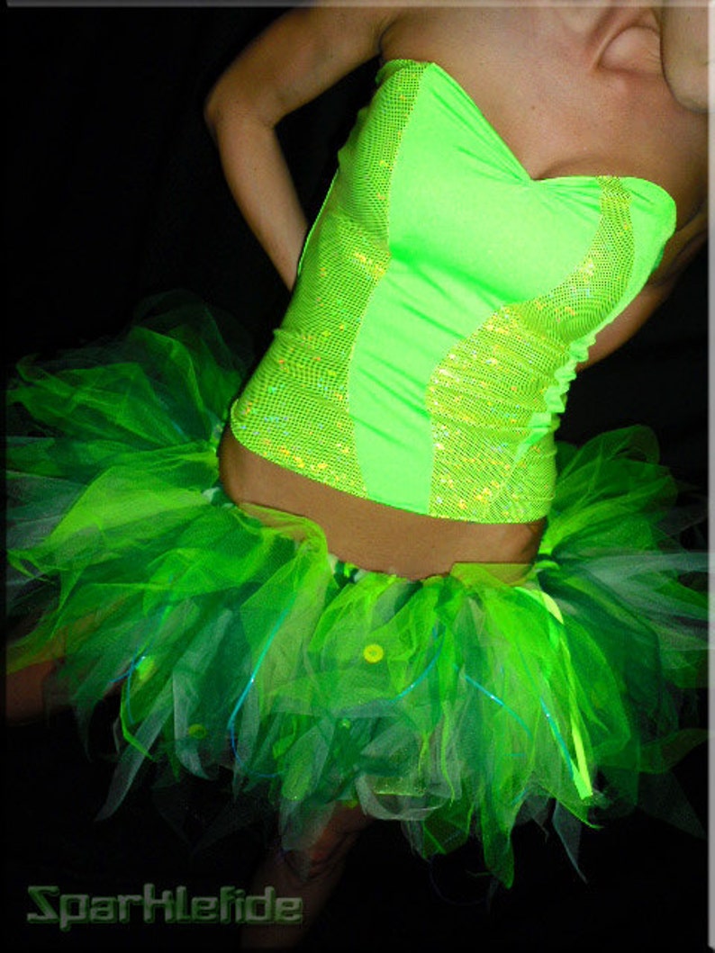 UV Tinkerbell Dance Costume Etsy