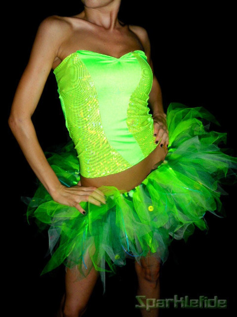 UV Tinkerbell Dance Costume Etsy