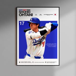 Shohei Ohtani Poster, MLB Wall Art Digital Download, Baseball Print, Los Angeles Angels Gift For Fans, Room Decor, Shohei Ohtani Artwork