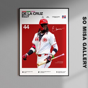 Elly De La Cruz Poster , MLB Wall Art, Baseball Digital Download, MLB Athlete Decor Print, Baseball Room Gift, Baseball Fans Modern Wall Art