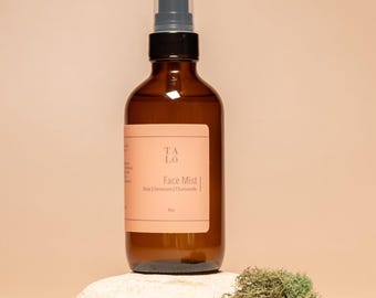 Organic Rose Geranium Chamomile Face Mist: Hydrating & Soothing
