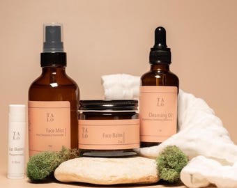 Tallow Skincare Starter Kit: Face Balm, Mist, Cleansing Oil & Lip Balm