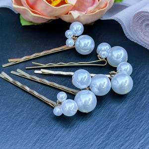 Classic Bridal Hair Accessory Mixed Size Pearl Bobby Pins Pearl Wedding Hair Accessory Bride Hair Piece White Pearl Hair Pin for Bridesmaid