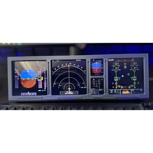 Flight Simulator Instrument Panel for Corsair Xenon Screen | Realistic Cockpit Display Overlay | Sim Racing / Flight Sim Setup Upgrade