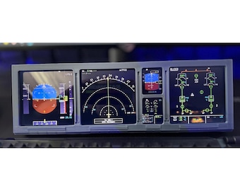 Actualización del panel de instrumentos del simulador de vuelo para la pantalla de xenón Corsair / Superposición de cabina realista