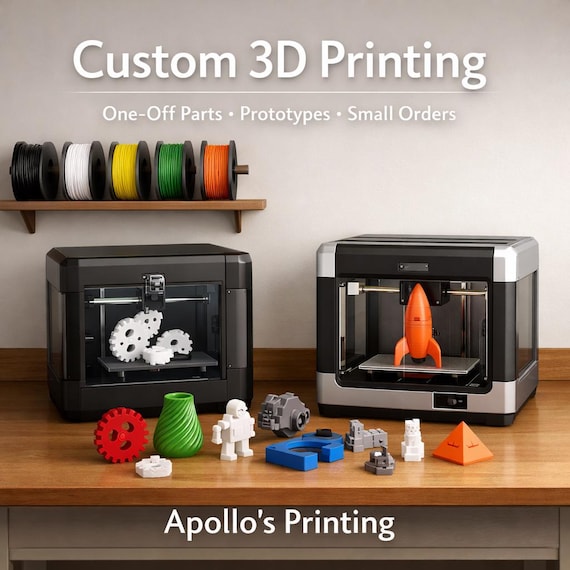 Custom 3D Printing Service | PLA PETG Parts | Prototyping & Small Orders
