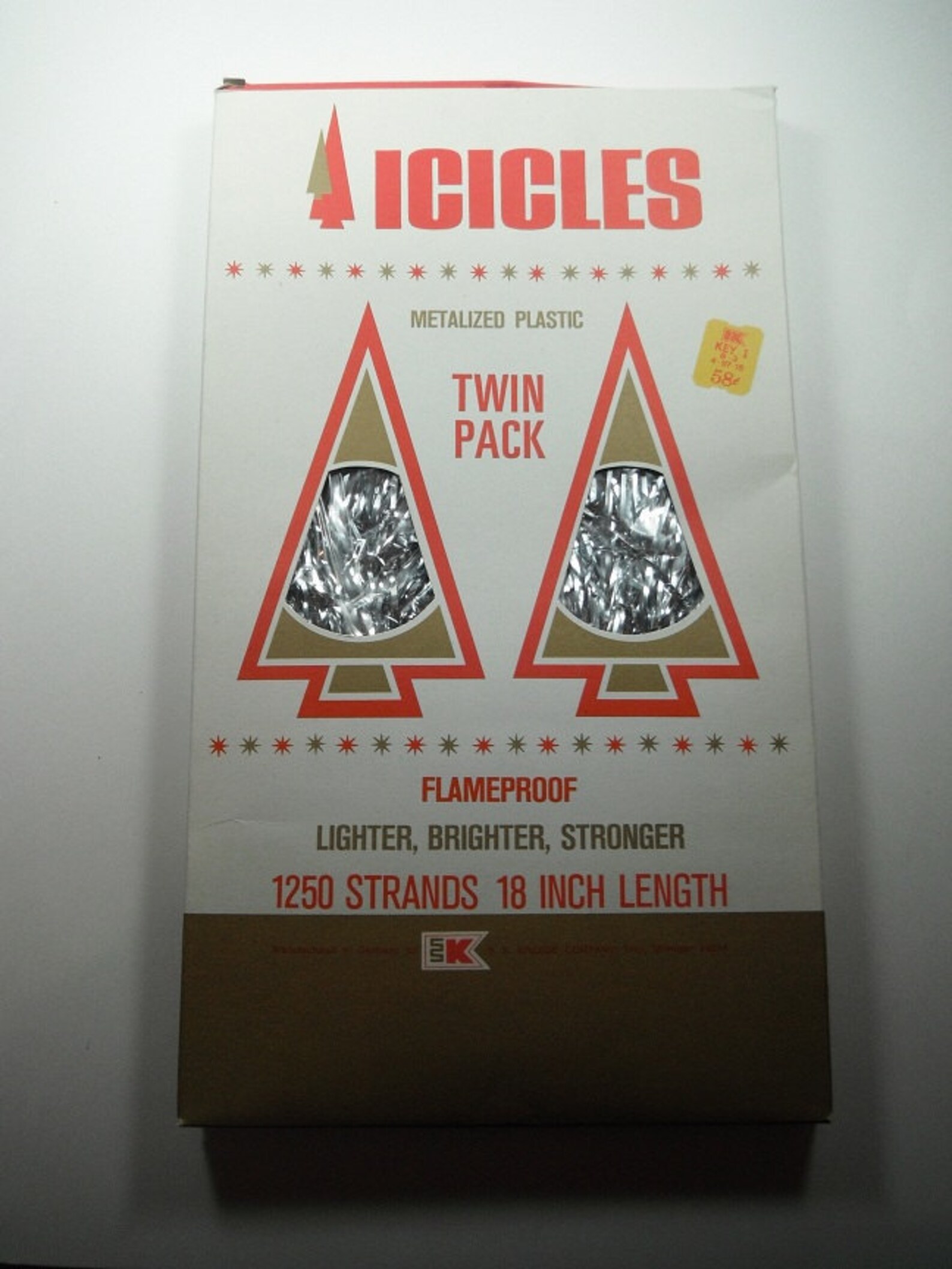 Vintage 1960s 1970s Christmas Tinsel Kmart Twin Pack 1250 Etsy