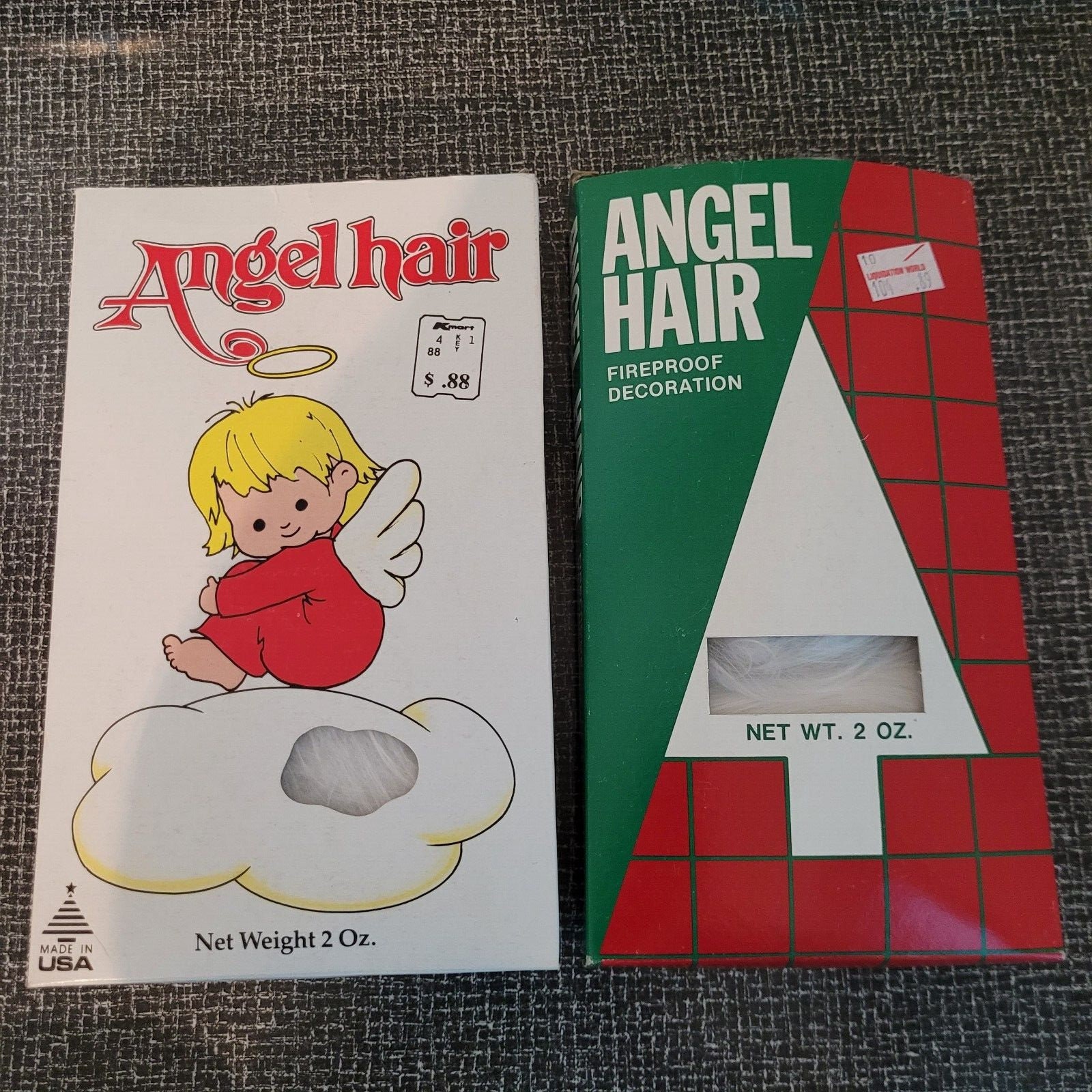Vintage Kurt S Adler Deluxe Angel Hair Christmas Non Flammable