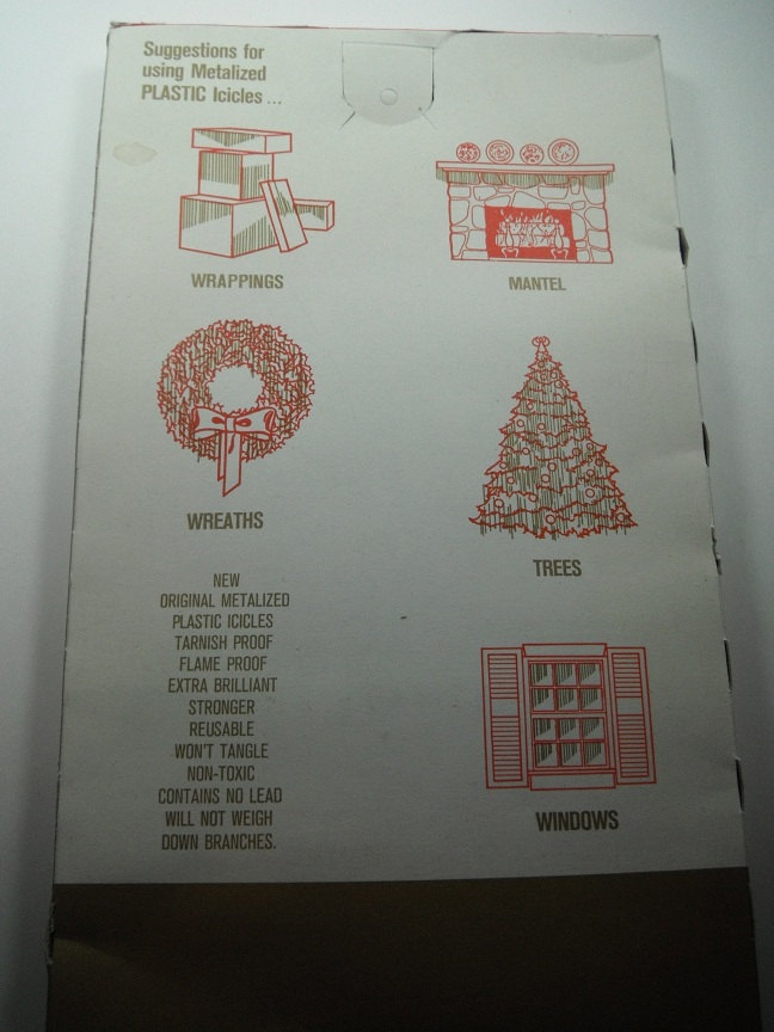 Vintage 1960s 1970s Christmas Tinsel Kmart Twin Pack 1250 Etsy