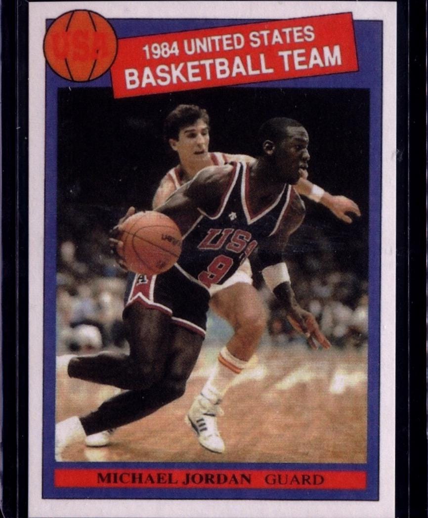 Rare Michael Jordan 1984 USA Olympic Rookie Promo Card #2