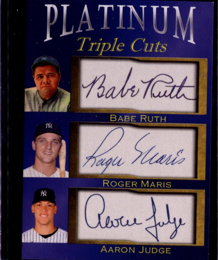 Aaron judge signed card - Etsy 日本