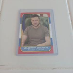 Volodymyr Zelensky Sports Journal Promo Karte Präsident der Ukraine nur 1000 hergestellt