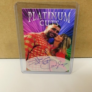 Travis Kelce Taylor Swift Platinum Cuts facs autos Kansas City Chiefs only 1000 made