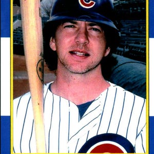 Carta da baseball dei Chicago Cubs di Eddie Vedder ACEO RP Pearl Jam