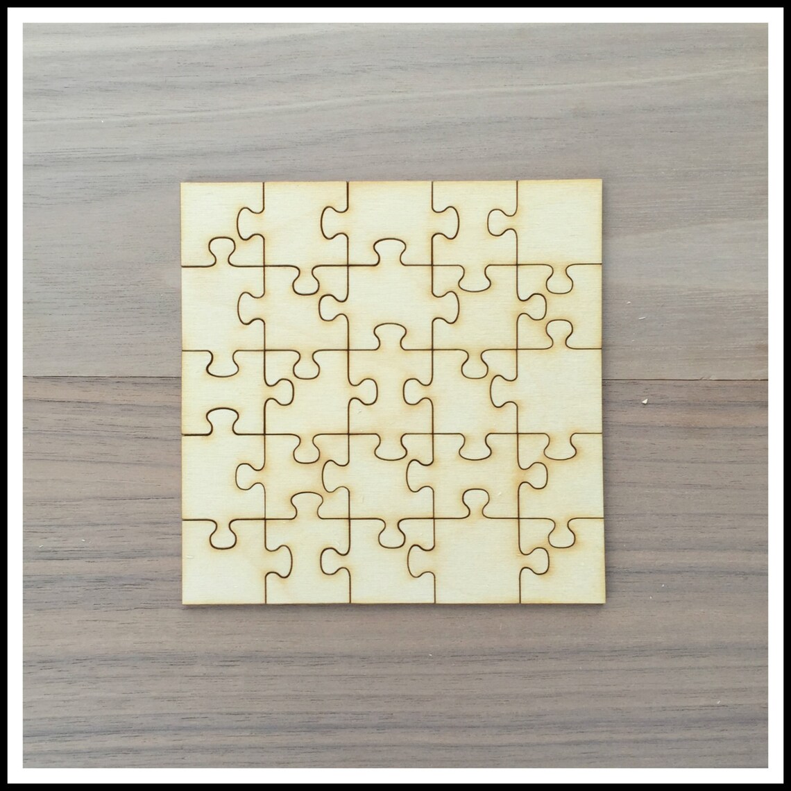 Laser Cut Wood Craft Puzzle 8 x 8 Medium Etsy