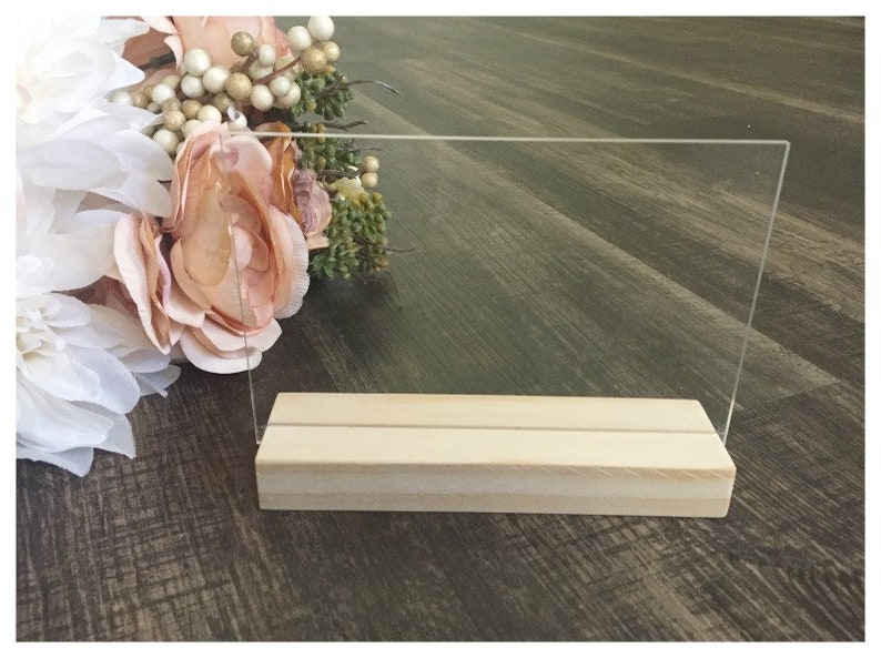 Acrylic Blank Signs and Stands DIY Acrylic Sign Acrylic Etsy