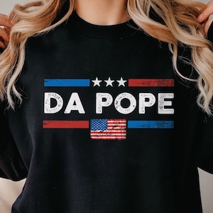 Camiseta com a bandeira dos EUA do Papa Leão XIV, Cardeal Robert Prevost, 2025, Papa Leão XIV, Primeiro Papa Americano, Moletom com capuz