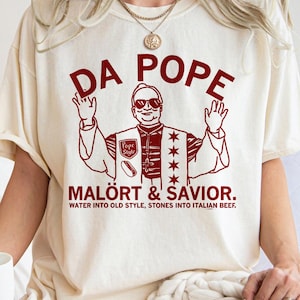 Camiseta com design de meme do Papa Malört e Salvador, camiseta minimalista do novo Papa Leão XIV, camiseta religiosa do Papa, presente do Vaticano, camisa do Pontífice Leão XIV