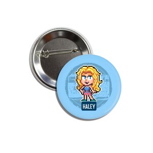 Stardew Valley Girls Bachelorettes Pins Button Badges 1.5 Pixel Art Haley