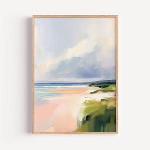 Original Abstract Ocean Art, Large Abstract Beach Painting, Modern Beach Decor, Coastal Wall Art Modern Abstract Painting, Ocean Fine Art